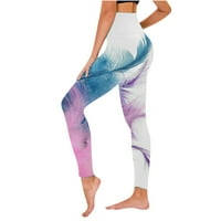 Žene Ispiši Ležerne prilike sa slobodnim strukom Yoga ravno noga dugačka pantalona