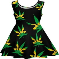 List Jamajka zastava Ženska ljetna haljina Swing Funny tiskani sandress mini bez rukava