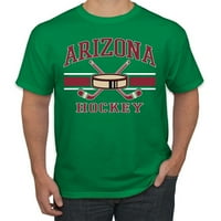 Divlji Bobby Grad Arizona Hokej Fantasy Fan Sports Muška majica, Kelly, Medium