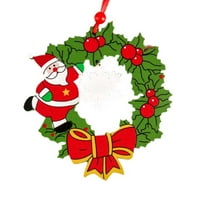 Božićni vijenac Ornament Božić Santa Snjegović Dekorativni vijenac za božićno drvce prednjeg vrata Prozor