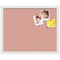 Pinpi Custom Cork Bilten Board Pink - Beige Diamond Poster Board ima platno s platnom tkaninom, uramljeno