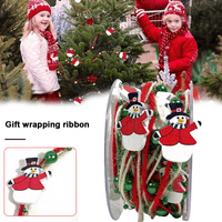 Vrpca i žica božićna vrpca ožičena za kućni ukras Božićna stabla ukras za crtanje DIY RIBBON