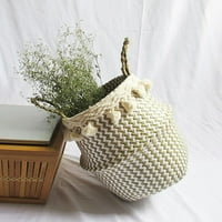 Ručno izrađene košare nordijske stil bambusove morske trave WICKER Košara Vrtni cvjetni lonac za pranje