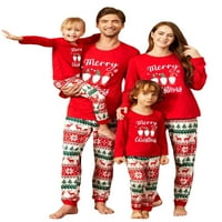 Porodica Peyakidsaa Podudaranje pidžama, božićna kupaća odjeća s dugim rukavima salon za spavanje