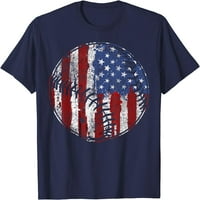 Bejzbol igrač USA Američka zastava 4. srpnja Poklon majica