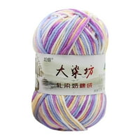 EGMY 50G Chunky šarena ruka pletenja za bebe mlijeko pamučna kukičana pletiva od vune K