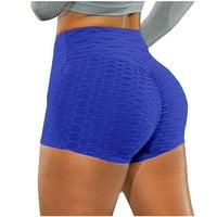Yoga hlače Sportske casual modne kratke hlače Ženske labave hlače Pocket u boji Yoga joga hlače plava + l
