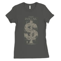 Tree Dollar ženski hladni sivi vintage majica smiješni rođendanski pokloni