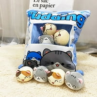 Yoodods slatko bacanje jastuk koji se mogu ukloniti kawaii mačka plišani jastuk pudingiranje ukrasno dijete, božićni pokloni za djecu