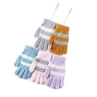 Zimske remenske rukavice toplo obložene pletene rukavice elastične zimske tekstualne rukavice rukavice rukavice mittens toddler