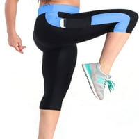 Voguele ženske gamaše visoko struk joga hlače u boji blok dna vježba CAPRIS mršava noga jezero plava 5xl
