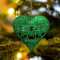 Mveomtd božićni ukrasi postavljeni za Xmas Metal Decor za viseće za božićne ukrase ukrasi dekor zabave