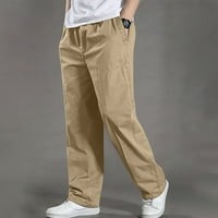 Elaililye Fashion Cargo Hlače Muškarci Slim Multi džepne ravne pantalone na otvorenom Khaki hlače hodalice