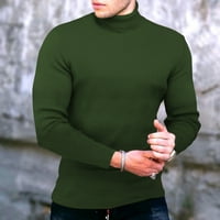 Muška modna pamučna majica Sportska ffitnessa na otvorena čvrsta majica uska košulja s dugim rukavima majice za muškarce pakovanje