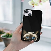 Meka gume za zaštitni poklopac za Apple iPhone MA 6.7 , životinjska sijamska mačića mačka