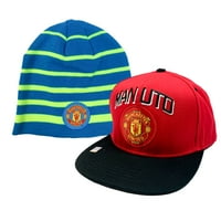 Manchester United Snapback Cap Hat crveni podesivi i zvanični zvanični za beanie licencirani od strane Rhino Group Style 4