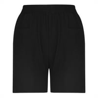 PBNBP Ženske zveške kratke hlače Ležerne ljetne atletske kratke hlače Elastične udobne kratke hlače