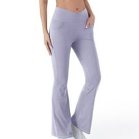 Ženske hlače Trendy s džepovima Yoga Yoga Atletic Dugi pant Stretch gamaše Fitness Trčanje Teretana