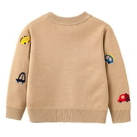 Duks dječje kardigan ubo, dvostruki džemper s dugim rukavima dječački džemper od vrata 2-7y