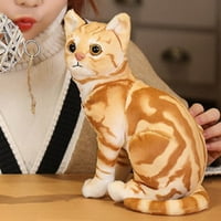 Biplut Cat Punjena lutka Realističan ukrasni udoban 3D simulacijski jastučni jastuk za plišanu igračku