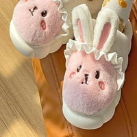 Cocopeaunt Slatki zečji papuče za papuče za žene Djevojke toplo meka peta Kawaii House Cipele Indoor Van