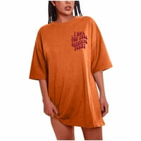Tejiojio Essentials Cleariance Lady's Summer Majica Oblikovana majica za žene Plus size Slogan grafički