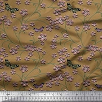 Soimoi pamučna patch tkanina insekti, lišće i cvjetno cvjetno tiskovina tkanina širom