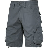 Muški kratke hlače veliki i visoki muški miložni šorc Srednja struka Multi-džepni džep Pet-komadni hlače Casual Hlaće Sportske hlače Hlače