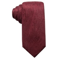 Ryan Seacrest MENS Ramapo Paisley Samostalna kravata, crvena, jedna veličina
