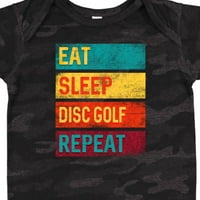Inktastični disk Golfer jede spavanje Disk Golf Ponovite poklon dječaka za bebe ili dječja djevojaka