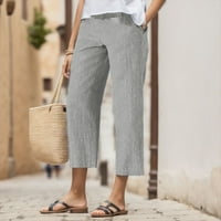 Nečuvene hlače za žene trendi ženski elastični visoki stručni jogeri sa džepovima joga jogging hlače