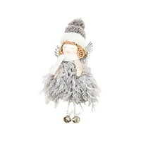 Novogodišnji božićni ukras za ukras za ukrašavanje Creative Santa Claus Snow Doll Doll Božićna privjesak od drva Mini lutka