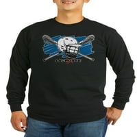 Cafepress - Lacrosse Stav - tamna majica s dugim rukavima