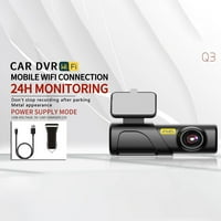 Car Dash Cam 1080p Fov Car DVR WiFi Control Dictor Clour Dash Camera