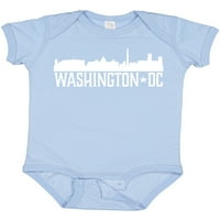 Inktastični Washington DC Skyline gradovi Poklon Baby Boy ili Baby Girl BodySuit