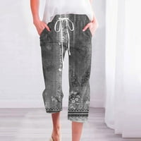 Gacuwne pantalone za žene Regularne fit duge hlače za vuču salonske pantalone Duge Ležerne prilike Ležerne