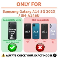 Talozna tanka futrola za telefon kompatibilna za Samsung A 5G, slatka dinosaur čista tišina, lagana,