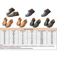 Muške kožne cipele Ručno šivanje gležnjače za gležnjeve Comfort Casual cipele muškarci čizme na otvorenom bez klizanja patentni zatvarač crni s plišanim obloženim 9.5