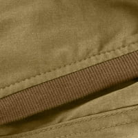 Ženske teretne kratke hlače Elastična struka nacrtavanje atletske ljetne planinarske gaćice sa džepovima Khaki XL