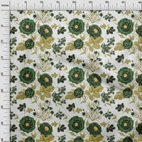 Onuone Georgette viskoza metvica zelena tkanina odlazi i cvjetni umjetnički šivaći materijal za ispis tkanine sa dvorištem široko