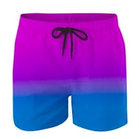 Vikakiooze Muški gradijent Swim Hotks Summer Brzo suho Pocket Plaža Hlače Havajski kratke hlače
