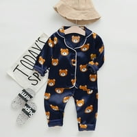 Toddler Kids Pajamas Sleep bage za spavanje Tors hlača Pajamas outfits dječaci dugi medvjedi dječački