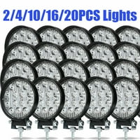 2 ~ LED radnu svjetla za kamione sa cestovnim traktorima ATV kolu 84W SAD
