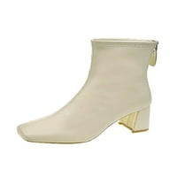 Ferndule dame čizme casual modne čizme kvadratne nožne cipele čizme Udobne zimske čizme hodaju tople
