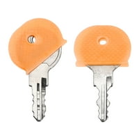 Uxcell silikonski tasteri ID rukave Identifikator ključeva poklopca za poklopce, narančasti paket
