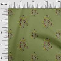 Onuone organsko pamučno od listova tkanine i cvjetnog bloka Ispis tkanine bty wide