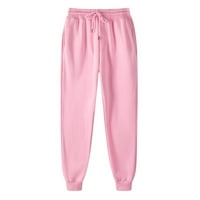 PXIAKGY Hlače za žene Muške hlače hlače Duksevi -Hop hlača Podstavljene casual pantalone ružičaste +