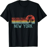 Niagara Falls New York Funny USA City izlet Početna korijena majica Crna mala