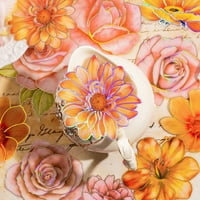 WirlSweal ukras naljepnica Vodootporna 3D efekt samoljepljivi vintage cvjetajuće cvijeće za cvijeće
