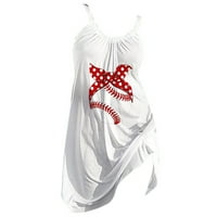Jesenske haljine za žene ljetne haljine za žene ispod $ ženske haljine ljetno casual baseball print